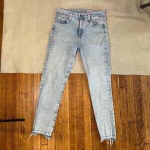 Adriano Goldschmied AG light wash raw hem jeans